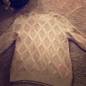 Cable knit sweater